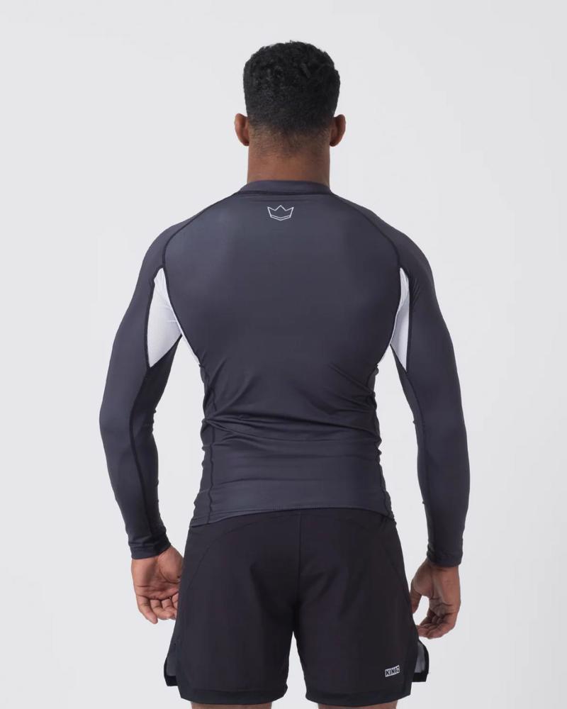 KINGZ Ranked Performance V2 L/S Rashguard-black